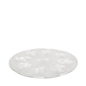 Assiette à œufs en verre