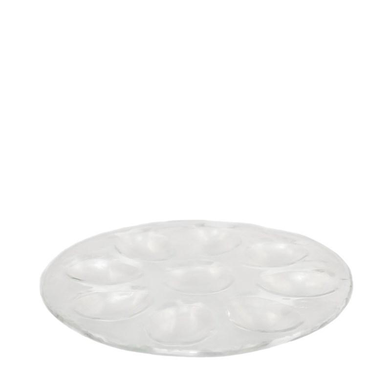 Assiette à œufs en verre