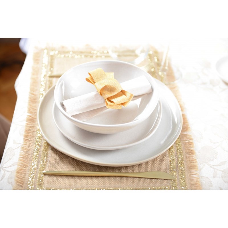 Assiette plate blanche - lot de 6