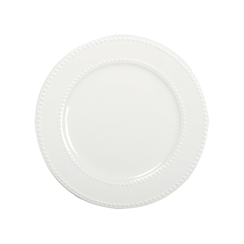 Assiette plate perles 27cm