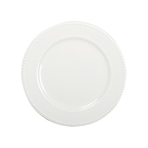Assiette plate perles 27cm - lot de 6