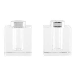Salière et poivrière verre carrée