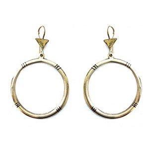 Boucles d'oreille touareg creoles argent