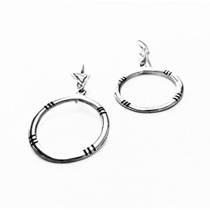 Boucles d'oreille touareg creoles argent