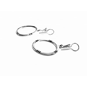 Boucles d'oreille touareg creoles argent