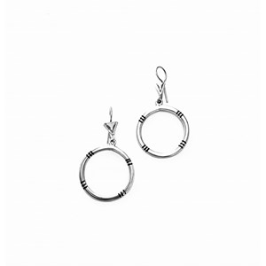 Boucles d'oreille touareg creoles argent