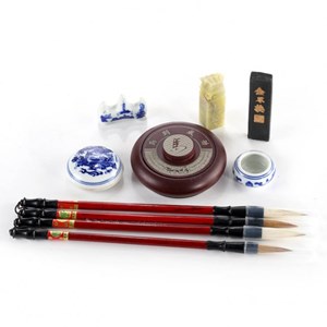 Luxueux set calligraphie chinoise
