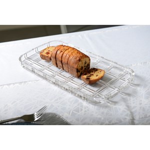 Plat à cake rectangulaire croisillon
