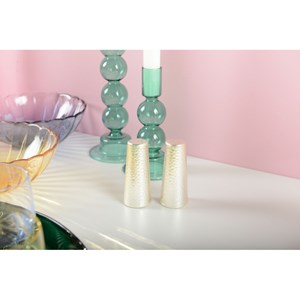 Salière et poivrière argent martelée