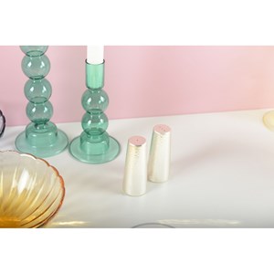 Salière et poivrière argent martelée