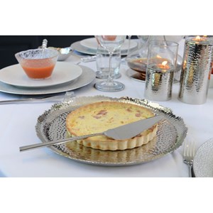 Plat de service d31cm martelé