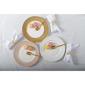 Assiette a dessert blanche princesse