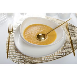 Assiette creuse blanche céramique 22cm - lot de 6