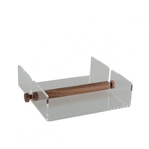 Porte-serviettes en acrylique et bois