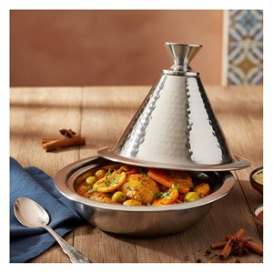 Tajine individuel inox martelé