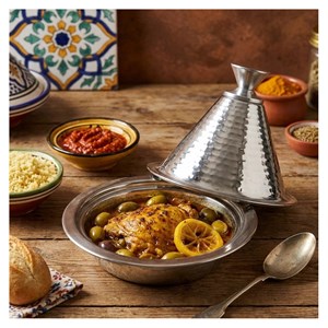 Tajine individuel inox martelé