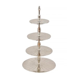 Serviteur 4 étages argent h.73cm