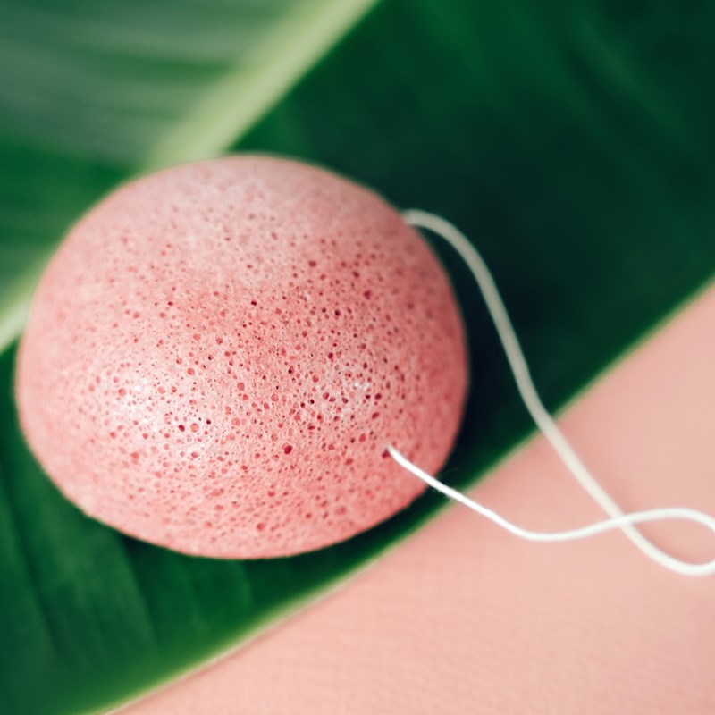 Eponge konjac à l'argile rouge