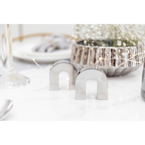 Salière et poivrière arc argent