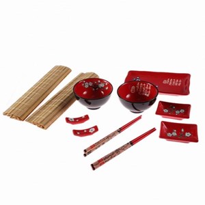 Coffret repas japonais rouge