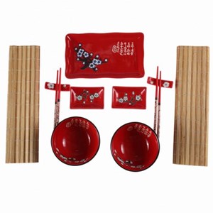 Coffret repas japonais rouge