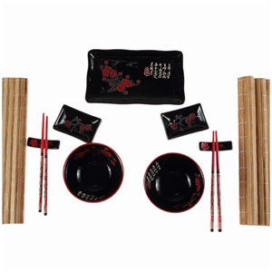 Coffret repas japonais noir