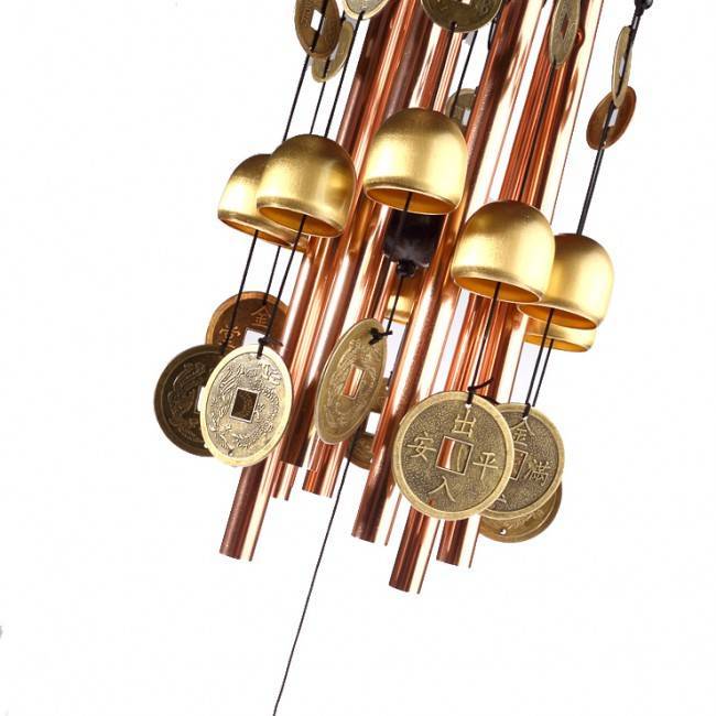 Carillon éolien Pacific Driftwood avec grands carillons en cuivre