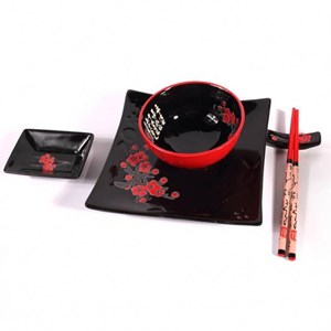 Service complet japonais noir