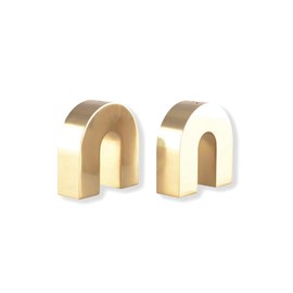 Salière et poivrière arc doré