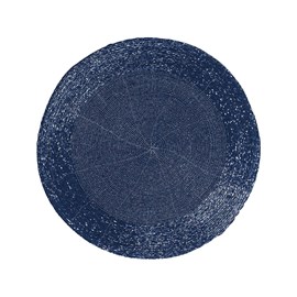 Dessous d'assiette perle bleu fonce