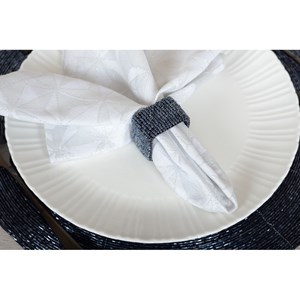 Dessous d'assiette perle bleu fonce