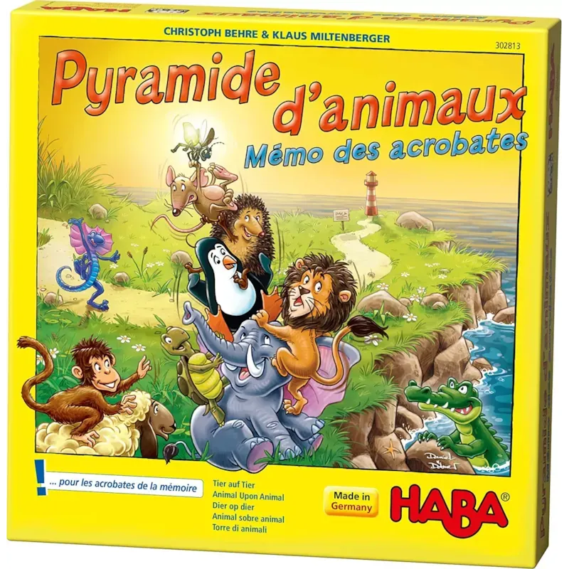 Pyramide d’animaux – mémo des acrob
