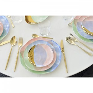 Assiette à pain tricolore-paradise