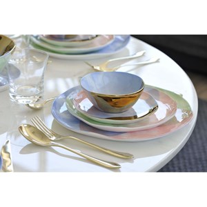 Assiette à dessert tricolore-paradise - lot de 6