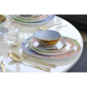 Assiette plate tricolore-paradise