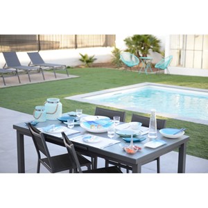 Plat à cake rectangulaire océan 28x14cm