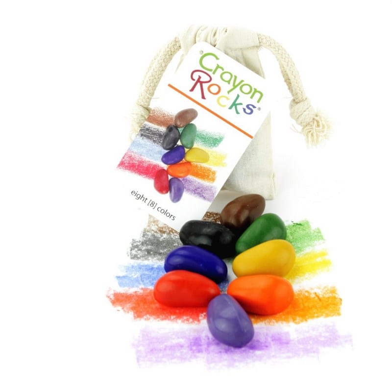 8 cailloux crayons sachet ecru crayon ro (Crayon Rocks) - Image 1