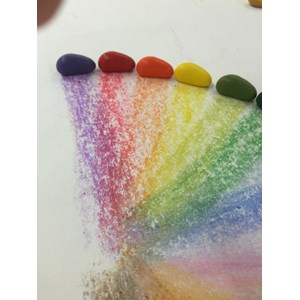 8 cailloux crayons sachet ecru crayon ro
