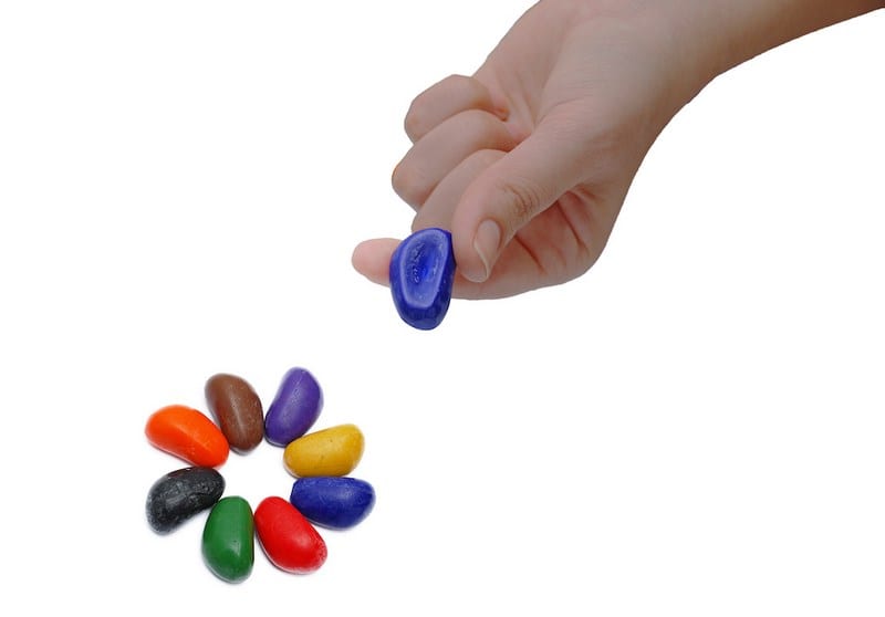 8 cailloux crayons sachet ecru crayon ro (Crayon Rocks) - Image 3