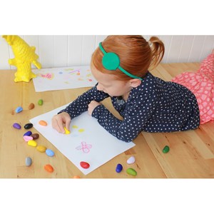 8 cailloux crayons sachet ecru crayon ro