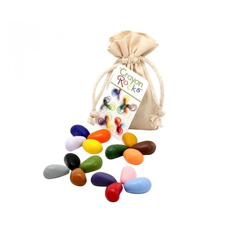 Crayon rocks - 16 cailloux crayons sachet ecru crayon r