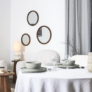 Service 12 pièces grès vert