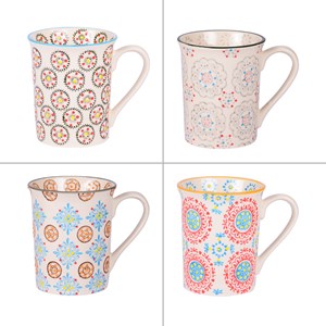 Table passion - coffret 4 mugs boheme