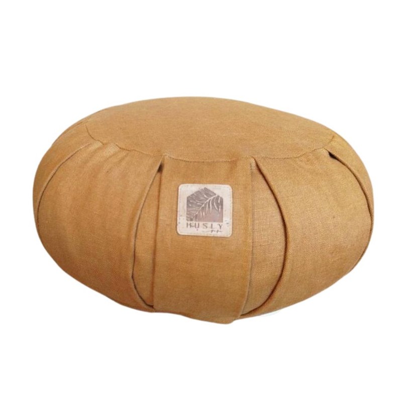 Coussin de méditation zafu aki ocre