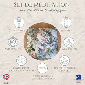 Set de méditation zafu et zafuton ona
