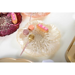 Assiette à dessert fleur vanille - lot de 6