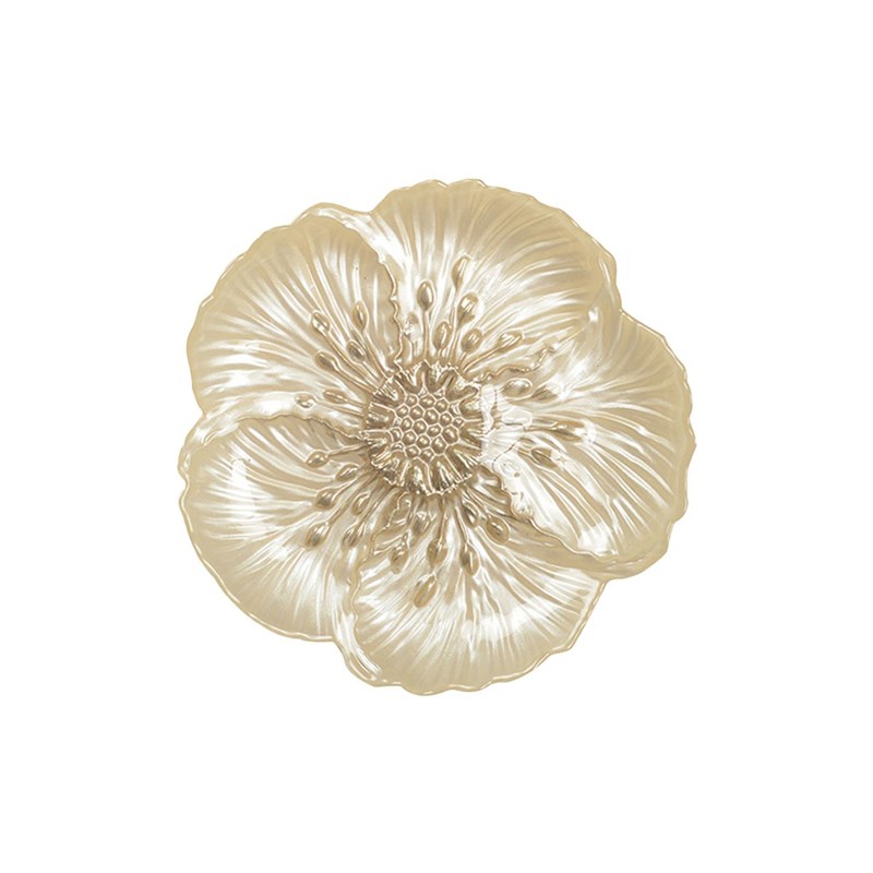 Assiette à dessert fleur vanille