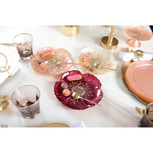 Assiette à dessert fleur vanille - lot de 6