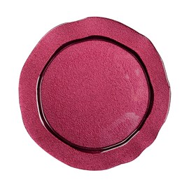 Assiette de présentation fuchsia