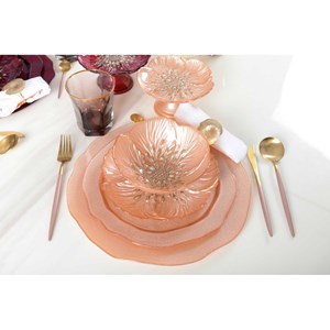 Assiette plate saumon - lot de 6